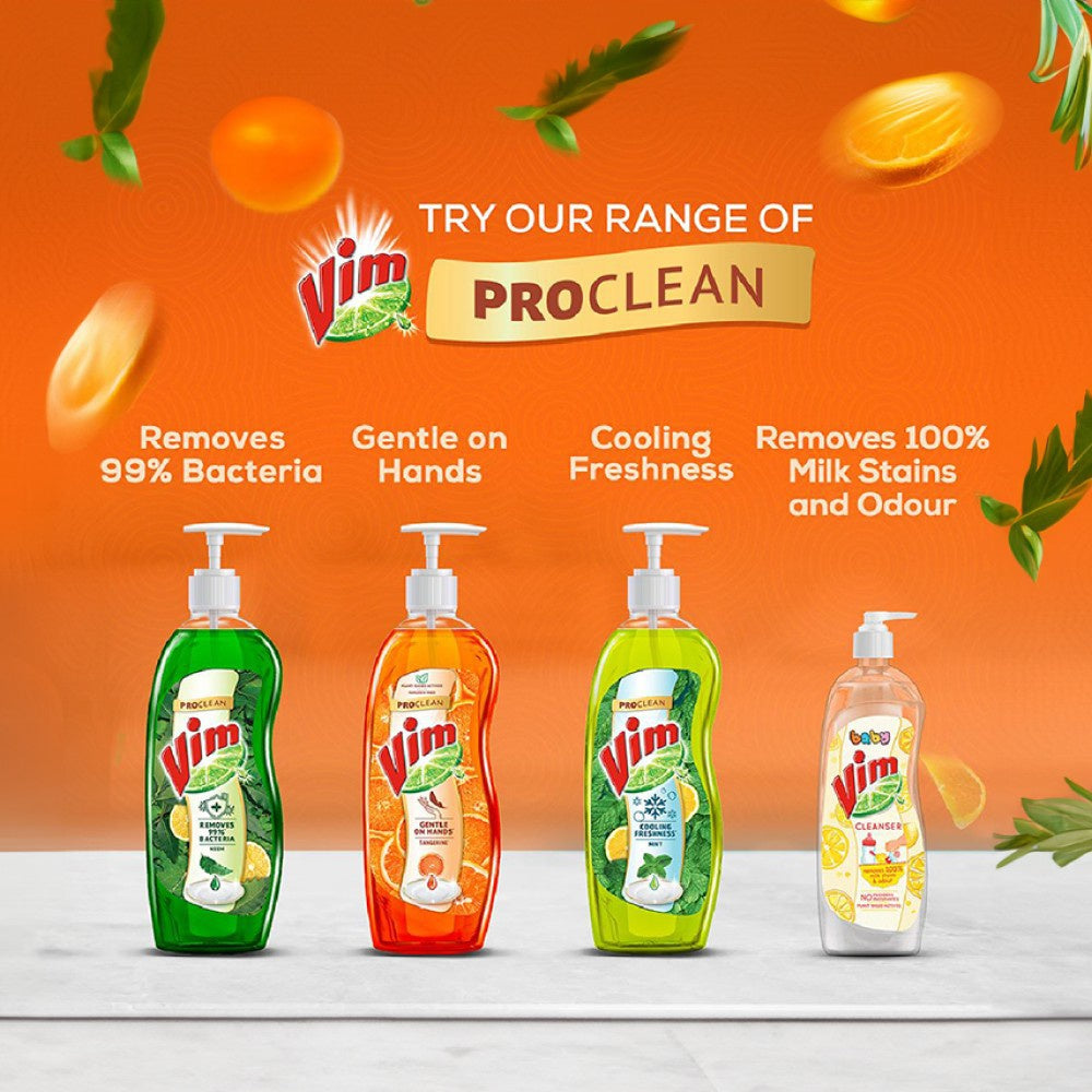 Vim ProClean Dishwash Gel (Tangerine) : 750 ml