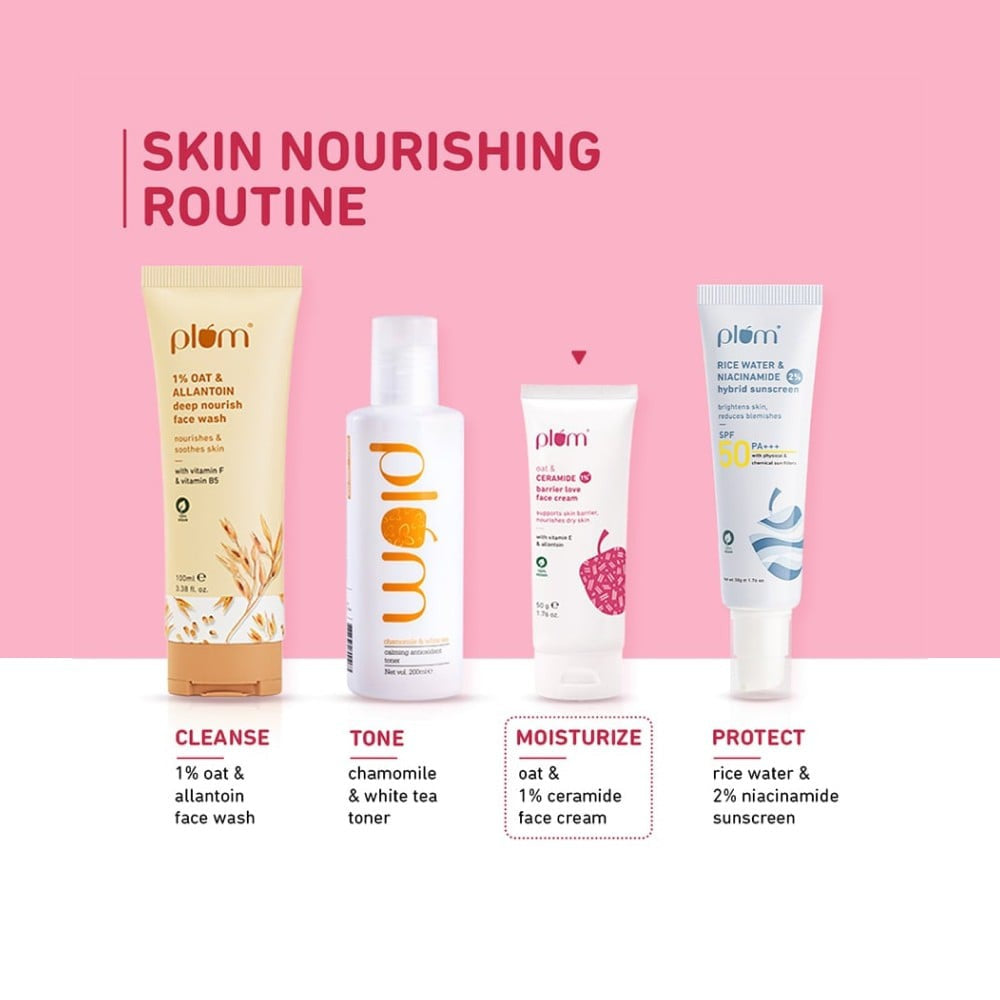 Plum Ceramide Barrier Love Moisturizing Face Cream (for Dry Skin) : 50 g