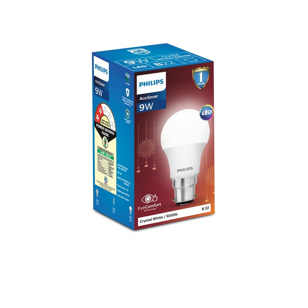 Philips Lighting 9W LED Bulb (Crystal White) : 1 unit