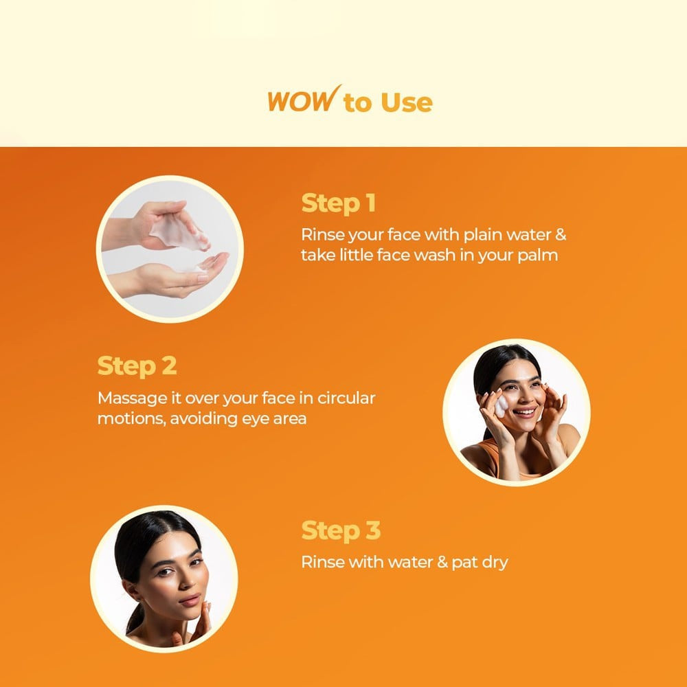 Wow Skin Science Brightening Vitamin C Foaming Face Wash 150 ml - Pack of 2 : 2 x 150 ml