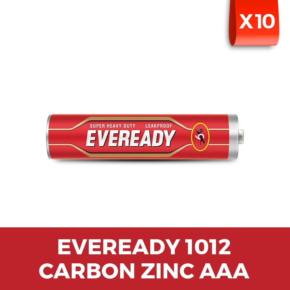 Eveready AAA Carbon Zinc Battery : 10 units