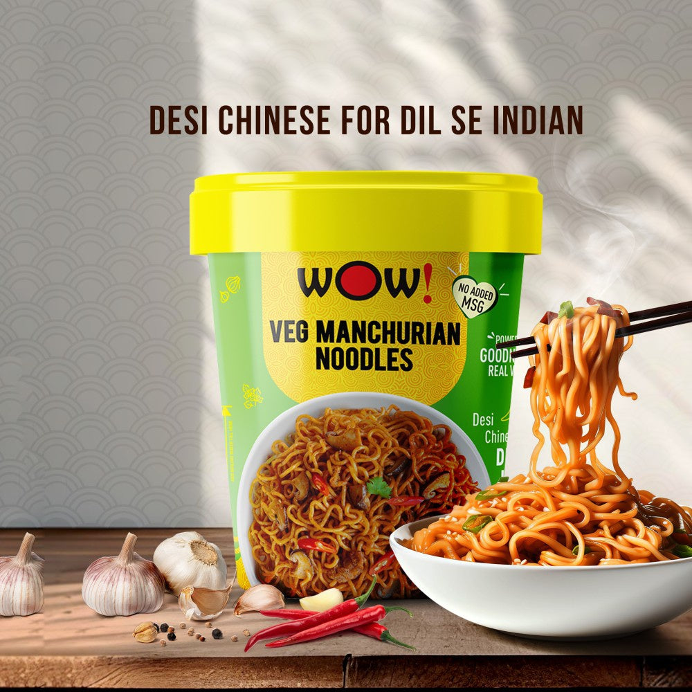 Wow! Veg Manchurian Cup Noodles - Pack of 2 : 2 x 90 g