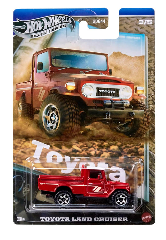 Toyota Land Cruiser (Red) – Hot Wheels 2025 by Mattel (Silver Series)