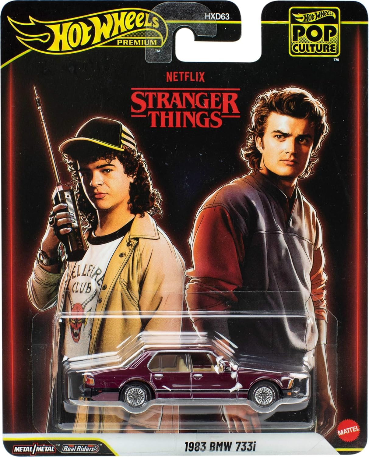 1983 BMW 733i (Maroon) – Hot Wheels Premium Pop Culture by Mattel - Imported - Prithvi Enterprises