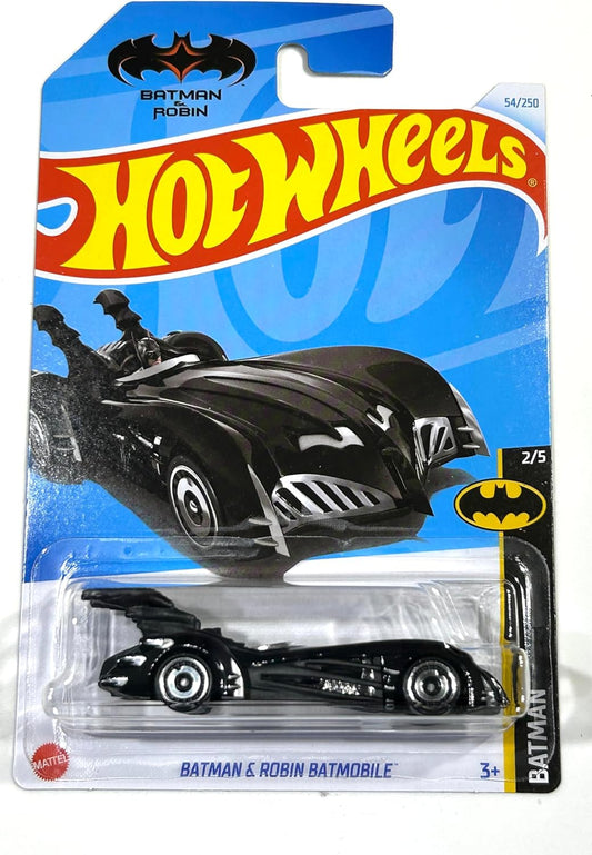 Batman & Robin Batmobile (Blue) Die-Cast Model by Mattel