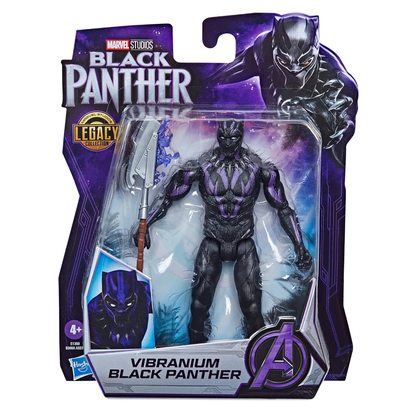 Marvel Black Panther Studios Legacy Collection Vibranium Black Panther Toy - 6-Inch Action Figure