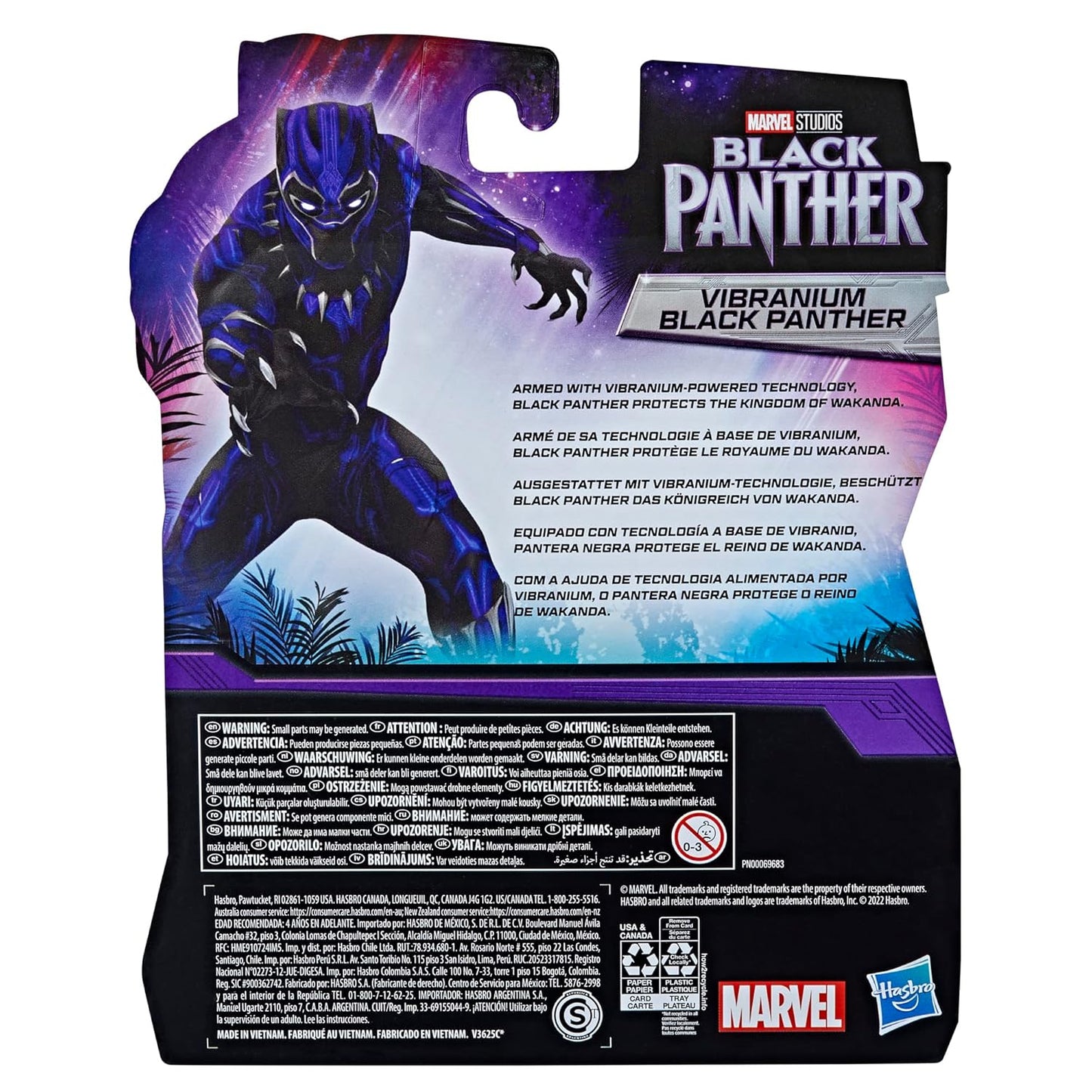 Marvel Black Panther Studios Legacy Collection Vibranium Black Panther Toy - 6-Inch Action Figure