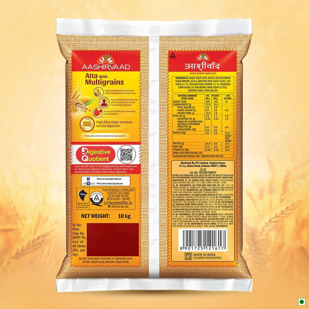 Aashirvaad Multigrain Atta : 10 kg