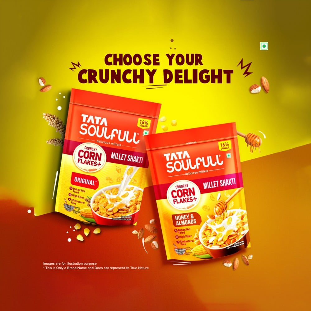 Tata Soulfull Crunchy Corn Flakes with Millet Shakti : 475 g