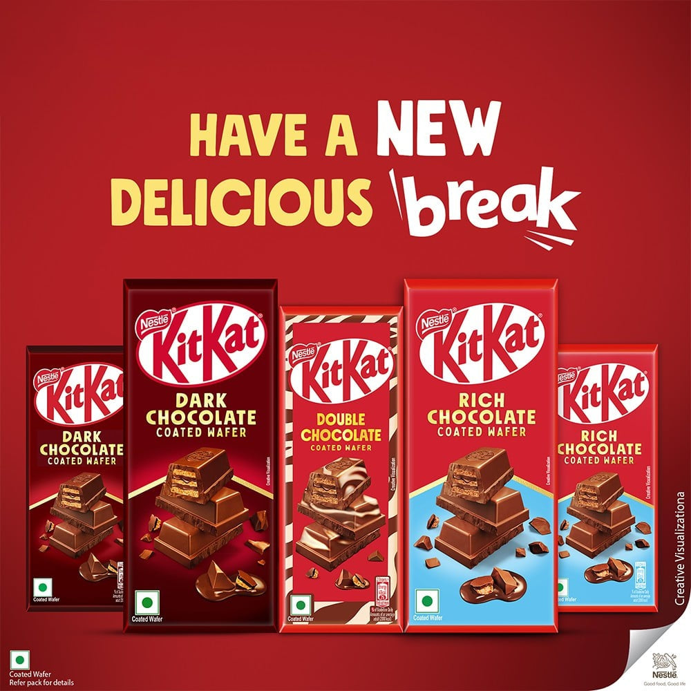 Nestle KitKat Dark Coated Wafer Chocolate : 50 g