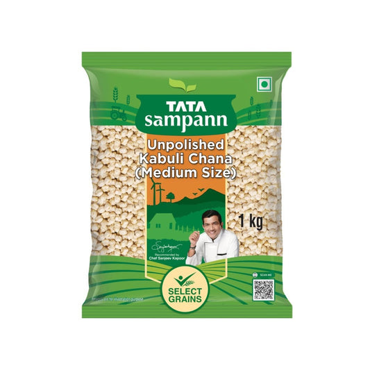 Tata Sampann Unpolished Kabuli Chana (Medium Size) : 1 kg
