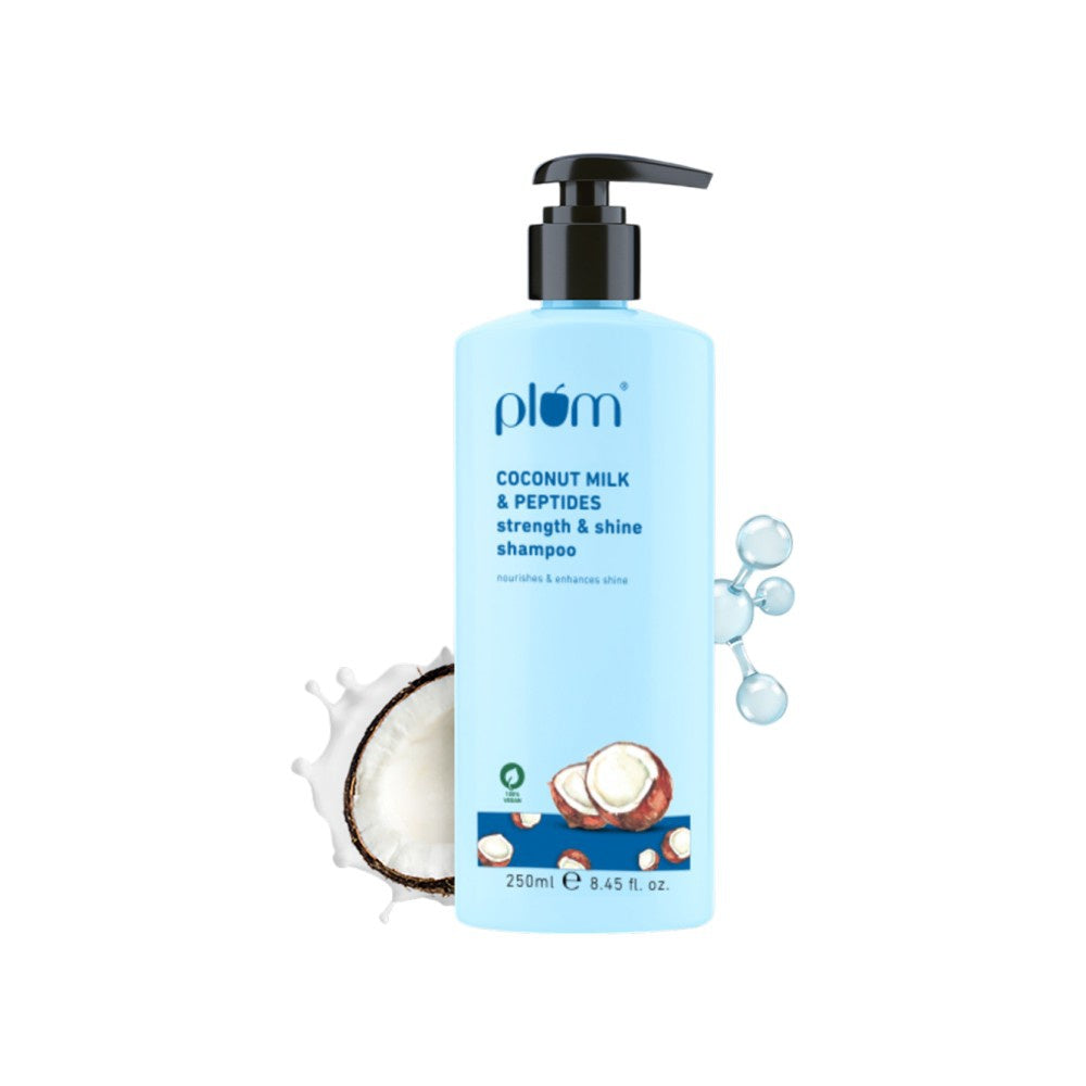 Plum Coconut Milk & Peptides Strength & Shine Shampoo : 250 ml