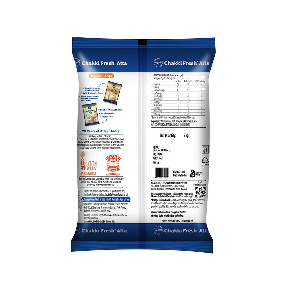 Pillsbury Chakki Fresh Atta : 5 kg