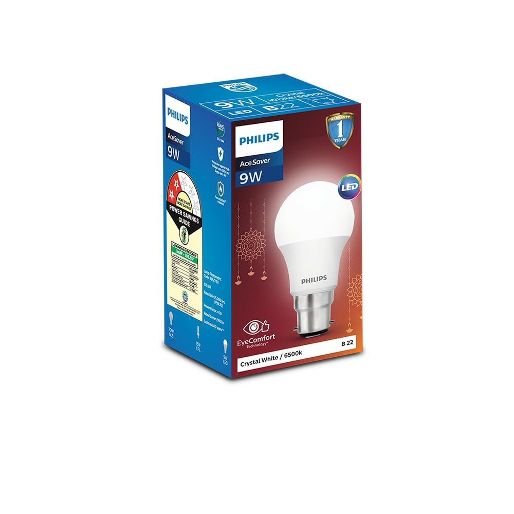 Philips Lighting 9W LED Bulb (Warm White/Golden Yellow) : 1 piece