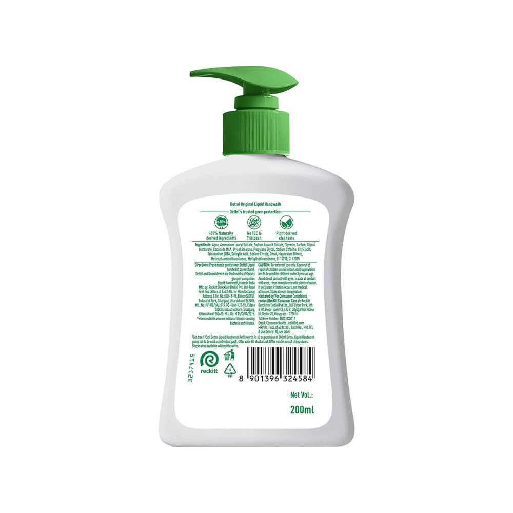 Dettol Original Hand Wash - Pack of 2 : 2 x 200 ml