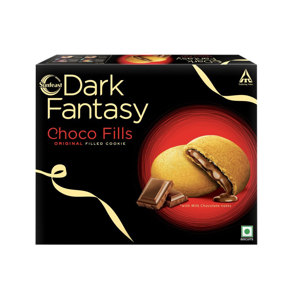 Sunfeast Dark Fantasy Biscuit - Choco Fills Cookies : 471.5 g (41 pieces)