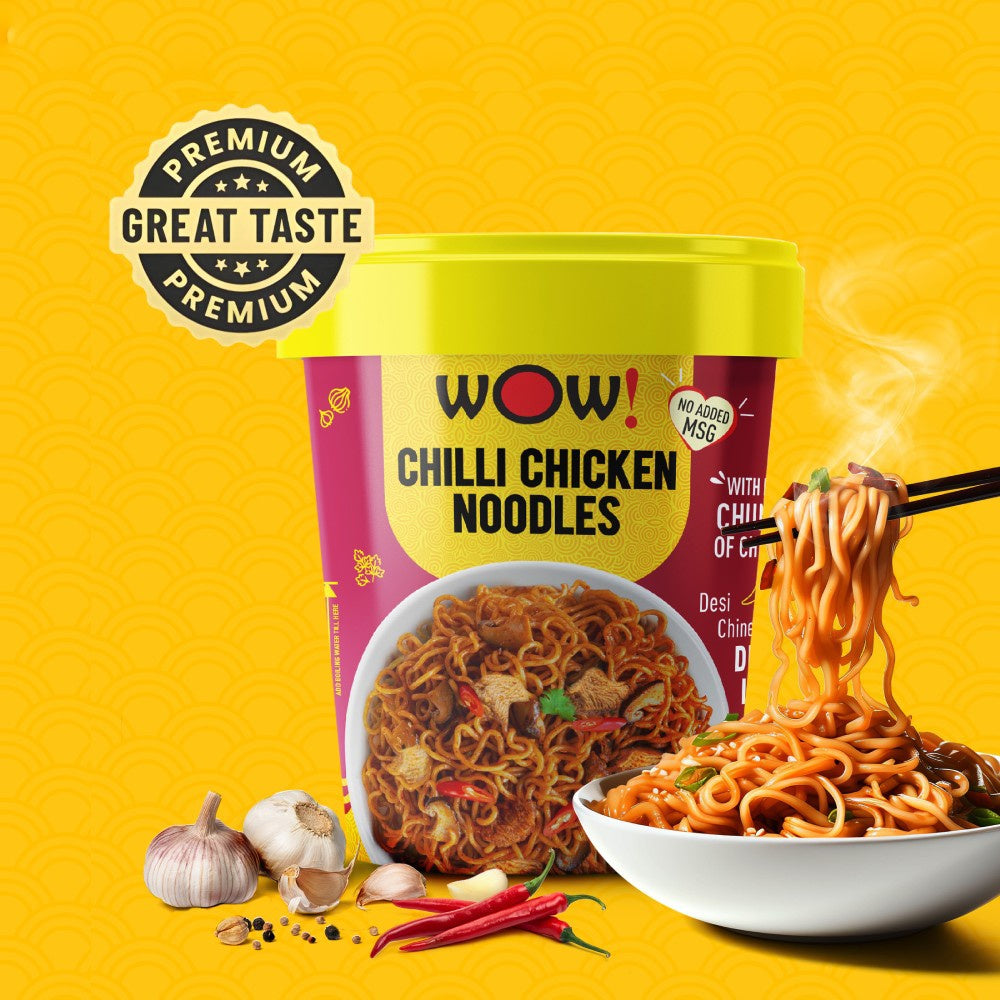 Wow! Chilli Chicken Cup Noodles - Pack of 2 : 2 x 90 g
