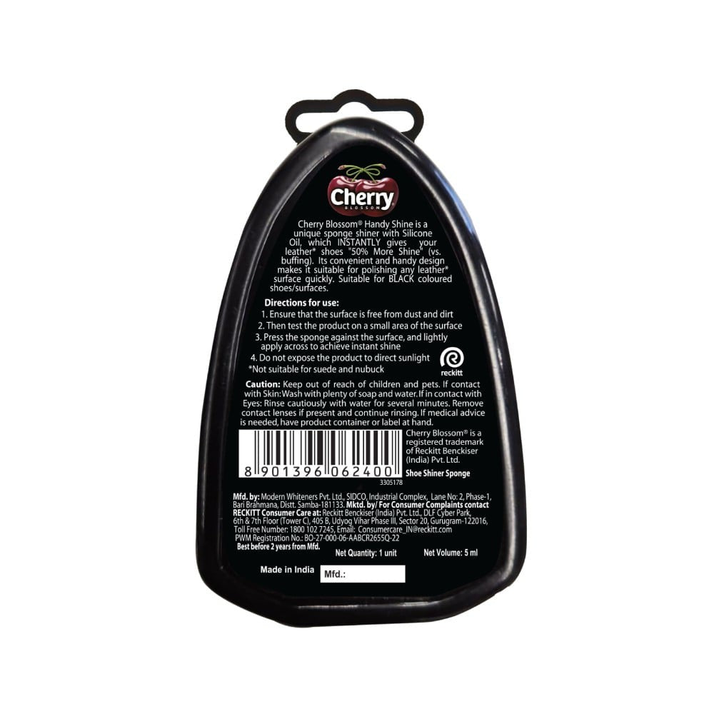 Cherry Blossom Black Handy Shoe Shiner : 1 unit