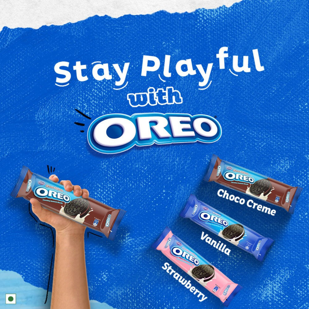 Cadbury Oreo Pokemon Chocolate Flavour Sandwich Cream Biscuits : 131.25 g