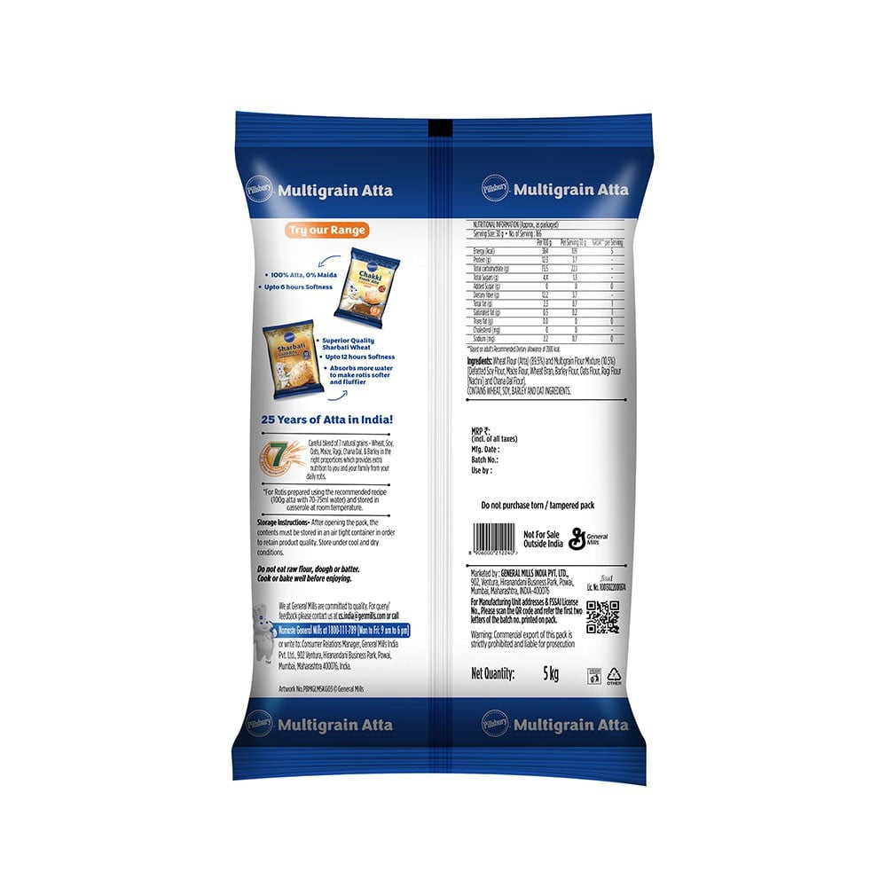 Pillsbury Multigrain Atta : 5 kg