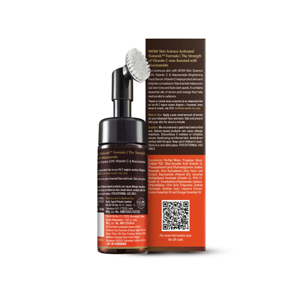 Wow Skin Science Brightening Vitamin C Foaming Face Wash : 150 ml