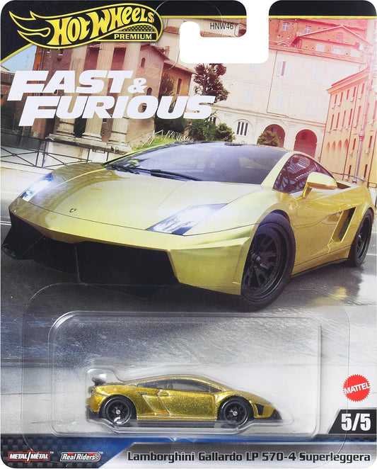 Lamborghini Gallardo LP 570-4 Superleggera (Golden) – Hot Wheels Premium by Mattel - Imported - Prithvi Enterprises