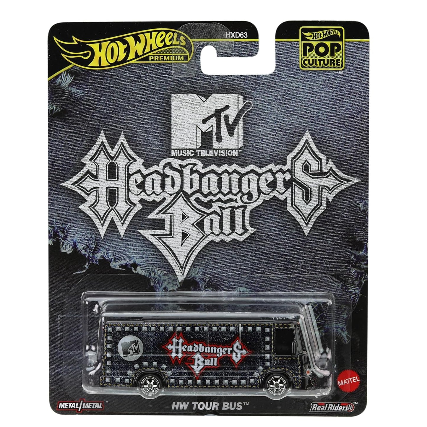 HW Tour Bus (Black) – Hot Wheels 2025 by Mattel (Pop Culture – MTV Edition)