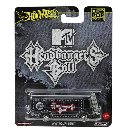 HW Tour Bus (Black) – Hot Wheels 2025 by Mattel (Pop Culture – MTV Edition)