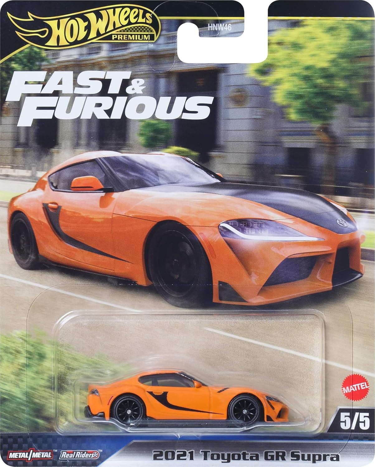 2021 Toyota GR Supra (Orange) – Hot Wheels Premium Fast & Furious by Mattel