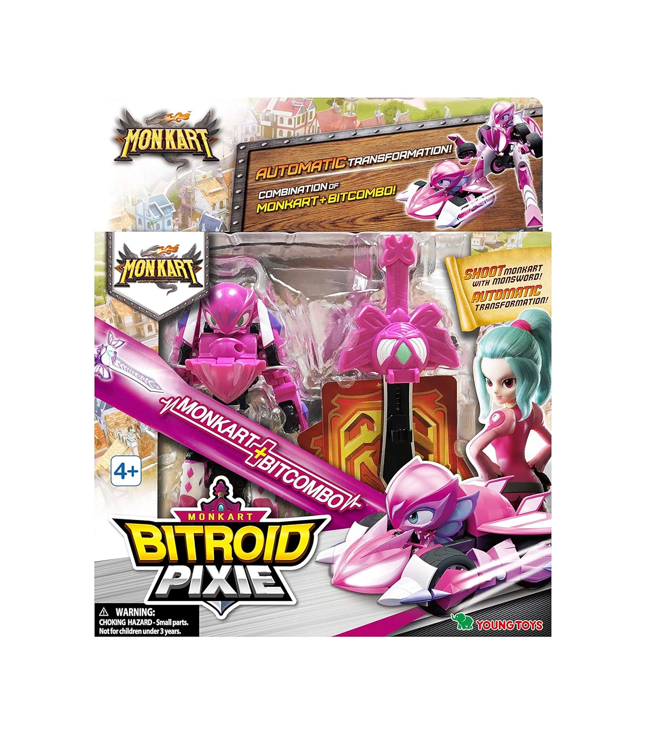 Monkart Biroid Pixie 4 Car Toy