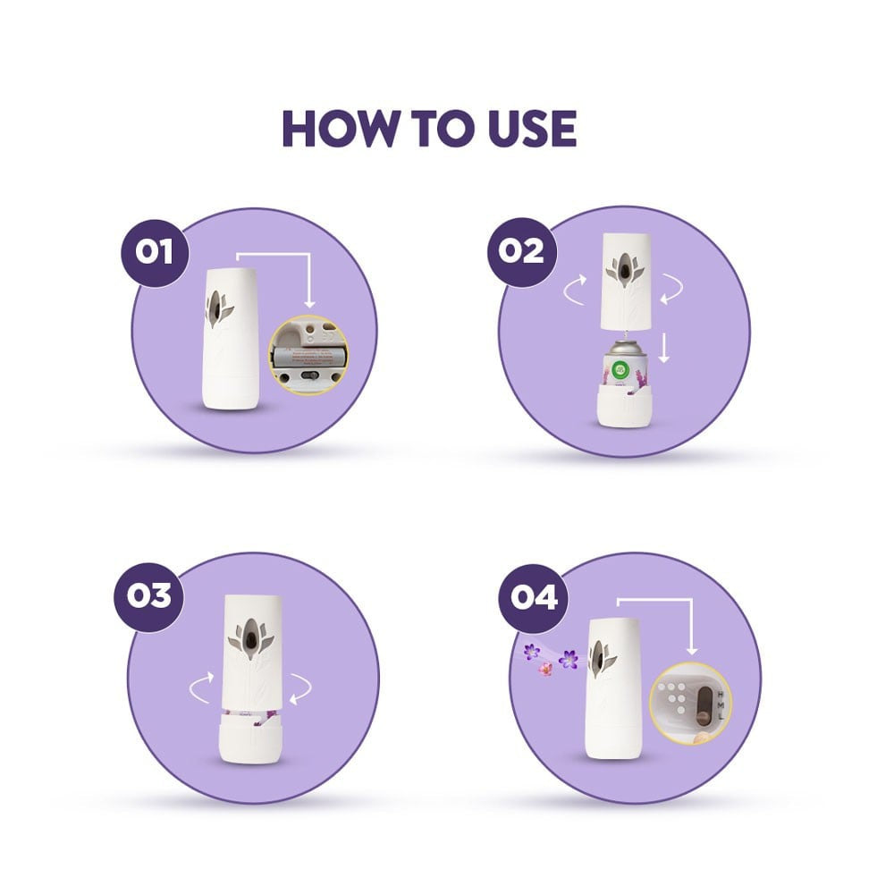Airwick Freshmatic Automatic Air Freshener Refill (Lavender & Lotus) : 250 ml
