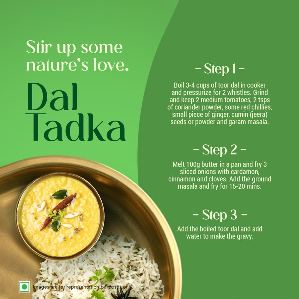 Tata Sampann Unpolished Toor Dal : 2 kg