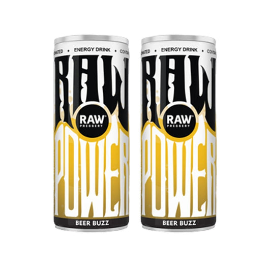 Raw Pressery Beer Buzz Energy Drink - Pack of 2 : 2 x 250 ml