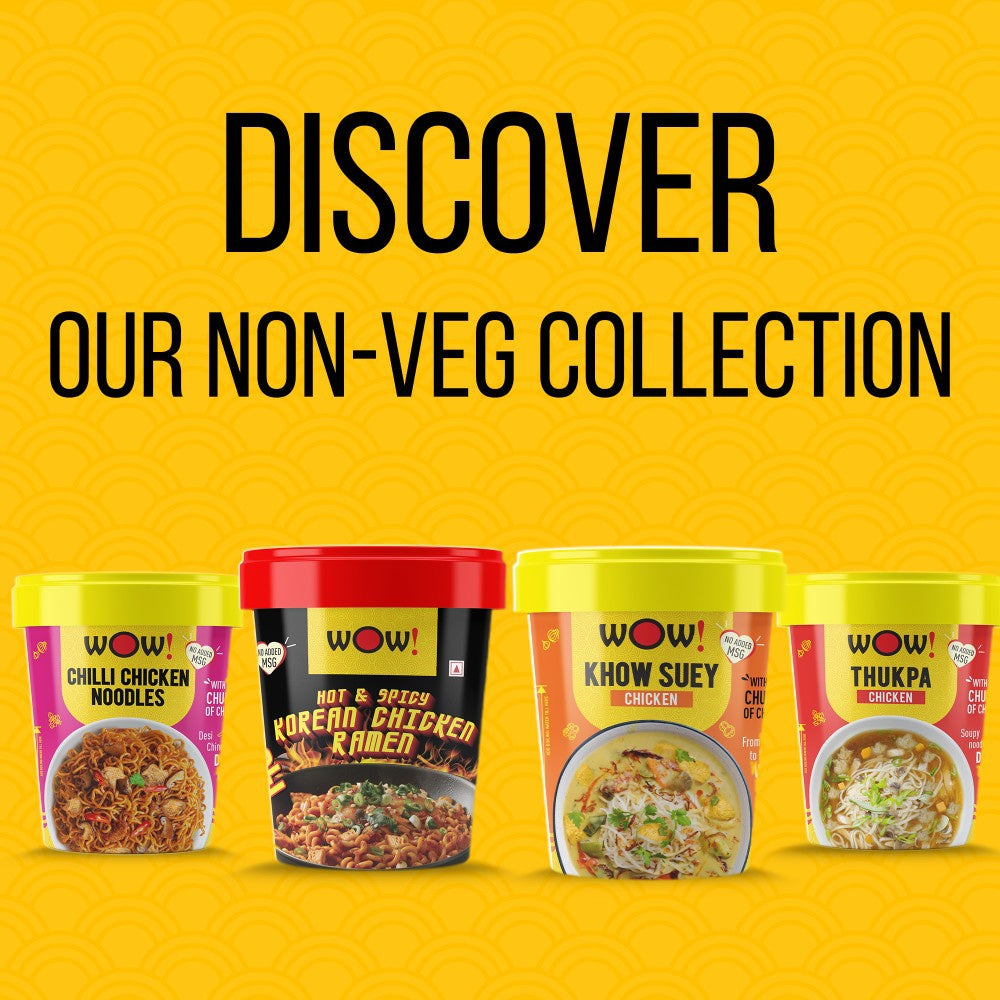 Wow! Hot & Spicy Korean Ramen Cup Noodles - Pack of 2 : 2 x 90 g