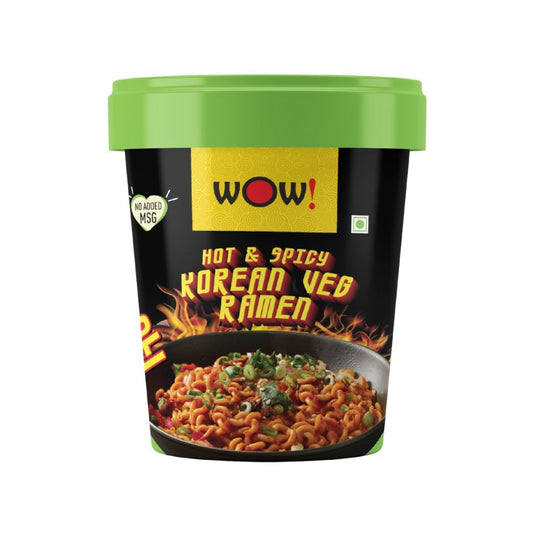 Wow! Hot & Spicy Korean Ramen Cup Noodles : 90 g