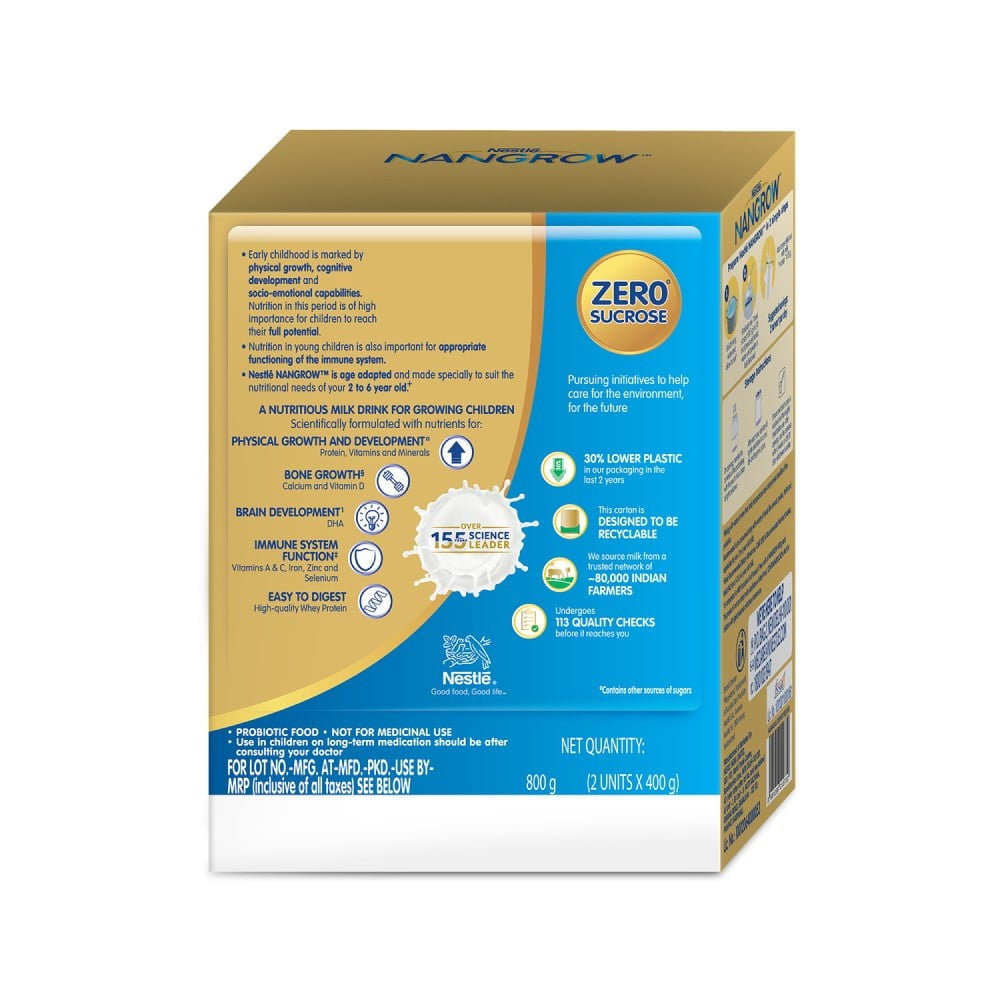 Nestle NANGROW Nutritious Milk Drink (For Growing Children) : 800 g (2 x 400 g)