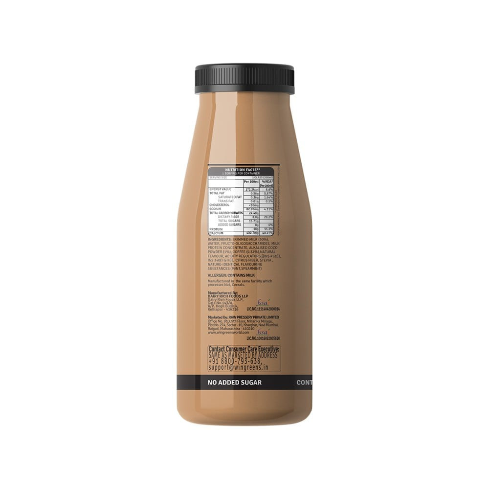 Raw Pressery Choco Mint Protein Milkshake - Pack of 2 : 2 x 200 ml