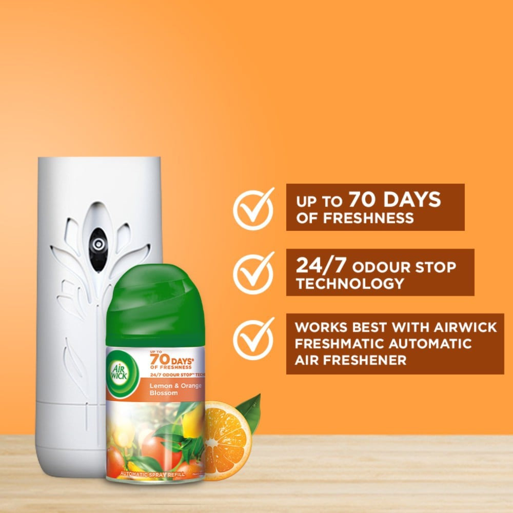 Airwick Freshmatic Room Freshener Refill (Lemon & Orange Blossom) : 250 ml