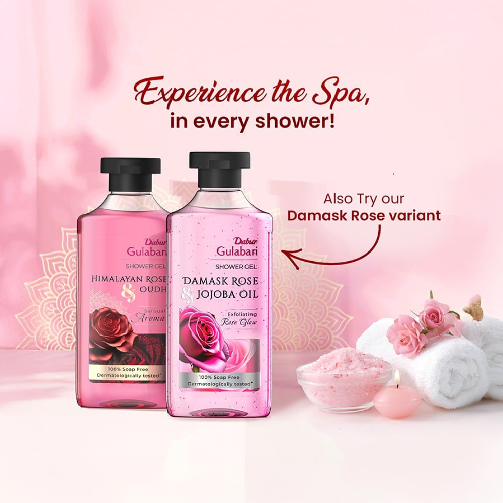 Dabur Gulabari Shower Gel (Himalayan Rose & Oudh) : 250 ml