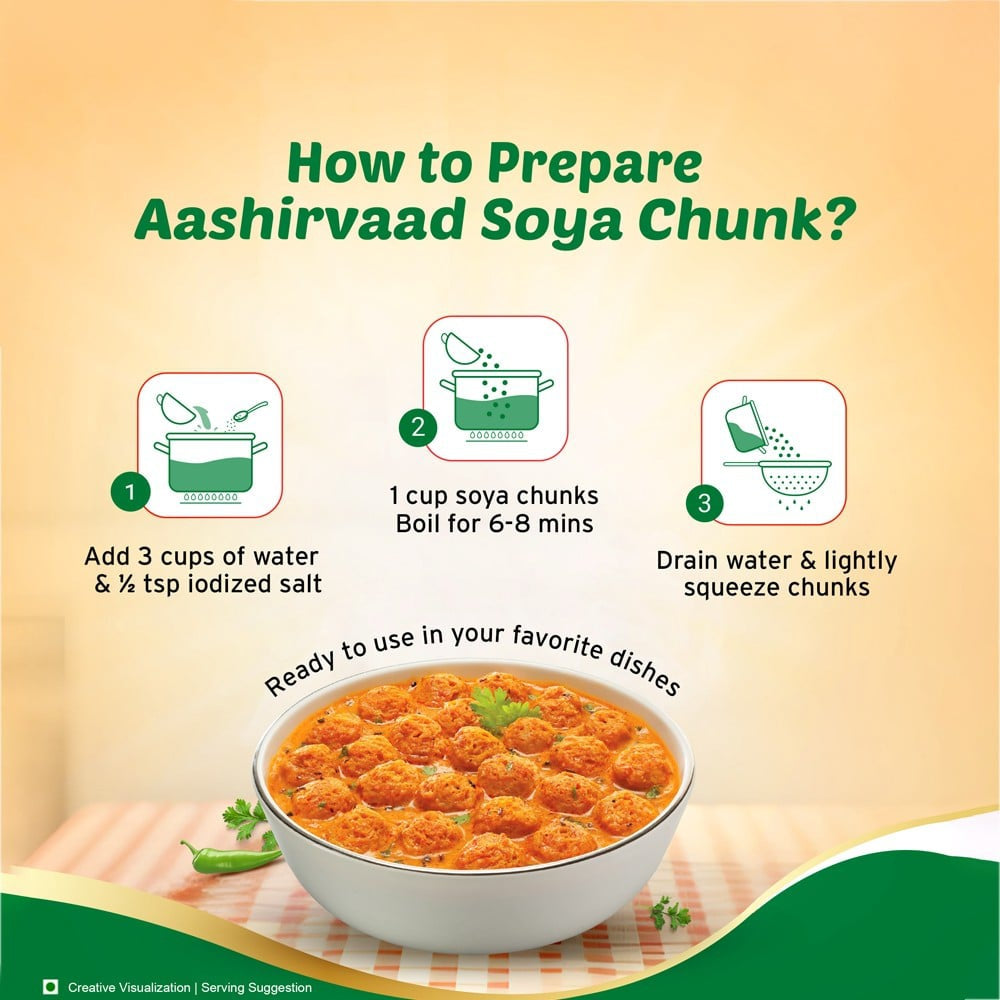 Aashirvaad Mini Soya Chunks : 200 g