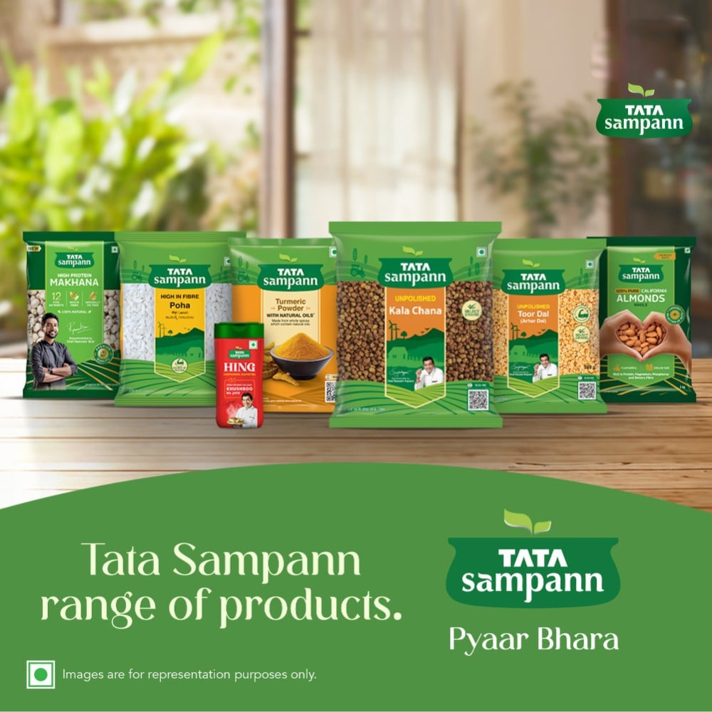Tata Sampann Unpolished Kala Chana (Black, Brown) : 1 kg