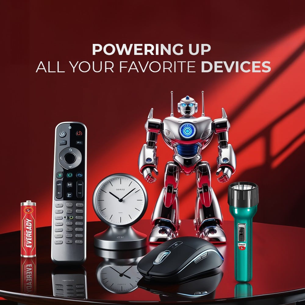 Eveready AA Carbon Zinc Battery : 4 units