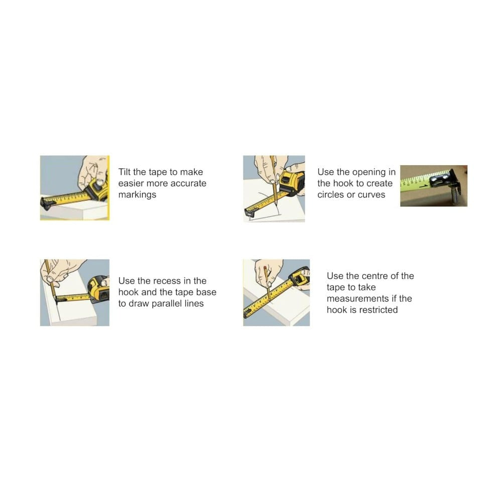 STANLEY Plastic Short Measuring Tape (5 m) : 1 unit