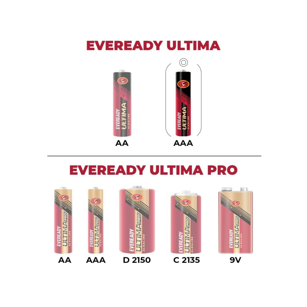 Eveready Ultima AA Alkaline Battery : 10 units