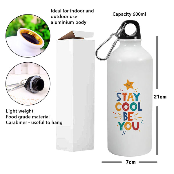 Stay Cool Be You: Printed Sipper Bottle | 600ml