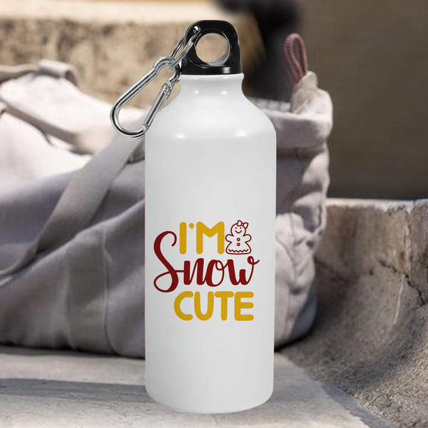 I Am Snow Cute: Printed Sipper Bottle | 600ml