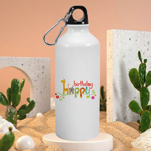 Happy Birthday: Printed Sipper Bottle | 600ml