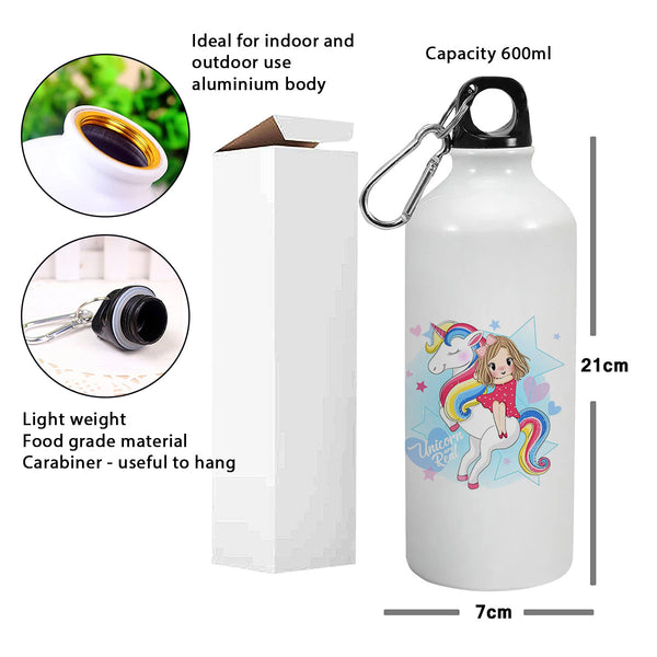 Unicorns Are Real: Printed Sipper Bottle | 600ml