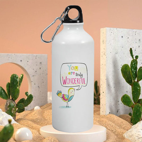 You are truly wonderful: Printed Sipper Bottle | 600ml