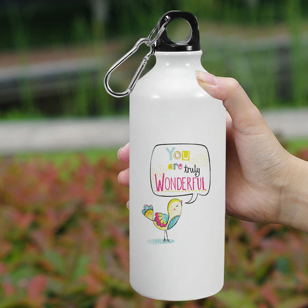 You are truly wonderful: Printed Sipper Bottle | 600ml